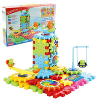 Thumbnail for Battery Operated 81pcs Rotating Building Blocks with Gears for STEM Learning