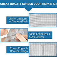 Thumbnail for Window Screen Mesh Hole Repair Kit Patch Adhesive (Pack of 10)