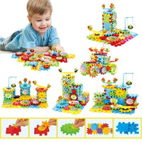 Thumbnail for Battery Operated 81pcs Rotating Building Blocks with Gears for STEM Learning