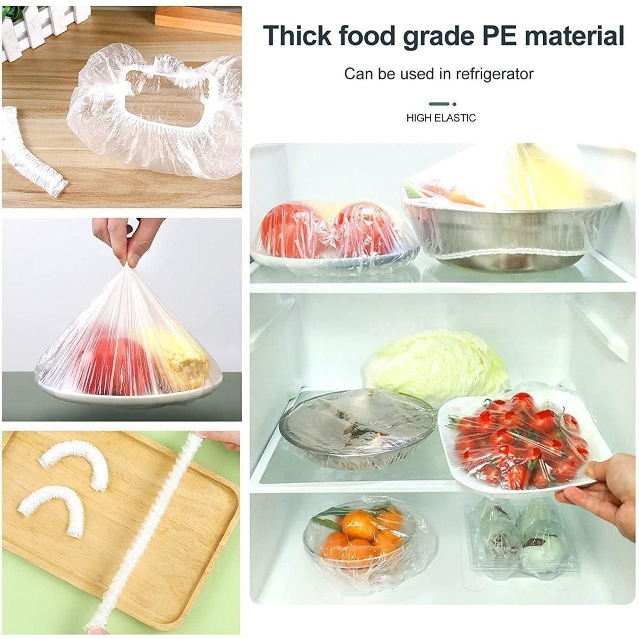 Plastic Bags - Reusable Elastic Food Storage Plastic Covers