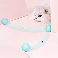 Thumbnail for Rotating Cat Toy Ball, Interactive Cat Toys Rechargeable Rotating Ball with LED