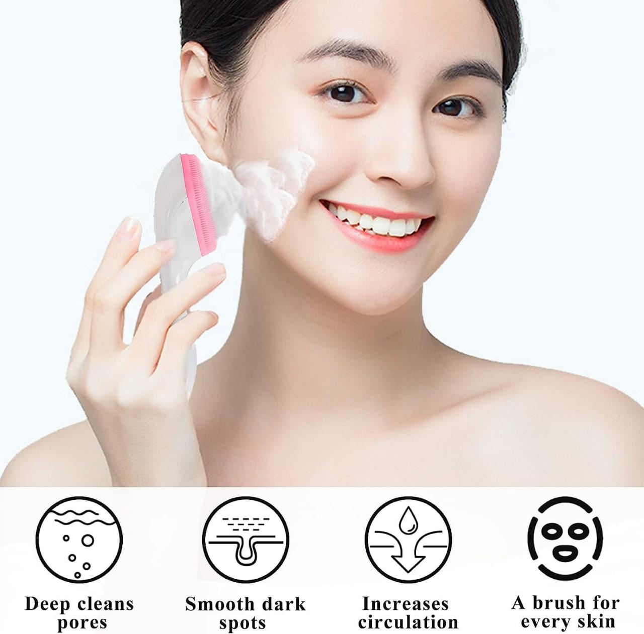 Silicone Facial Cleansing Brush Skin Skin Easy to Clean Scrubber