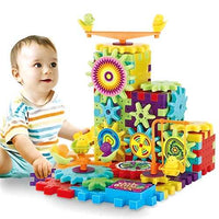 Thumbnail for Battery Operated 81pcs Rotating Building Blocks with Gears for STEM Learning