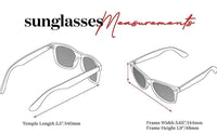 Thumbnail for Unisex blue silver retro square sunglasses