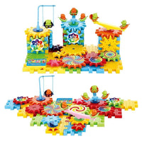 Thumbnail for Battery Operated 81pcs Rotating Building Blocks with Gears for STEM Learning