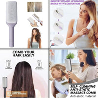 Thumbnail for Self-cleaning Anti-static Massage Comb for Adults and Kids