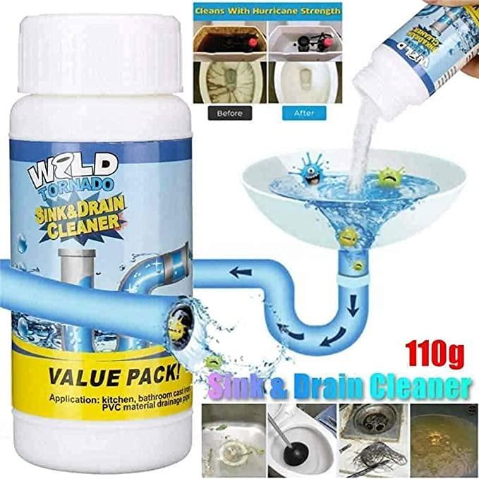 Powerful Drain Blockage Cleaner Sink Cleaner Powder ⭐⭐⭐⭐⭐