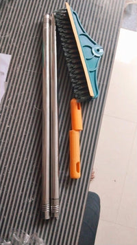 Thumbnail for Floor Brush- 2 In 1 Long Handle Wiper Stiff Bristle Floor Brush ⭐⭐⭐⭐⭐